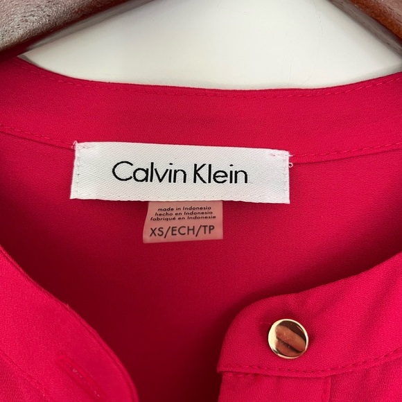 Calvin Klein Women's Pink Blouse - Picture 4 of 6